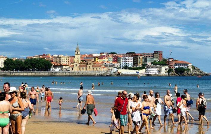 شقة Atico Marques Vistas Al Mar - Garaje Opcional خيخون المظهر الخارجي الصورة